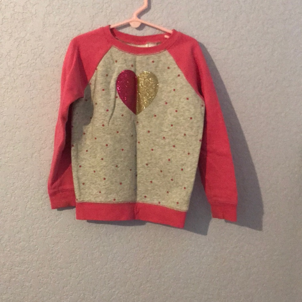 Pink heart sweatshirt